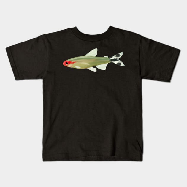 Rummy-Nose Tetra Kids T-Shirt by Lyuda